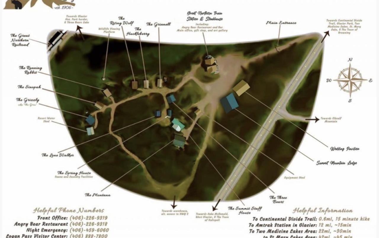 Summit Mountain Lodge And Steakhouse East Glacier Park Village Bagian luar foto